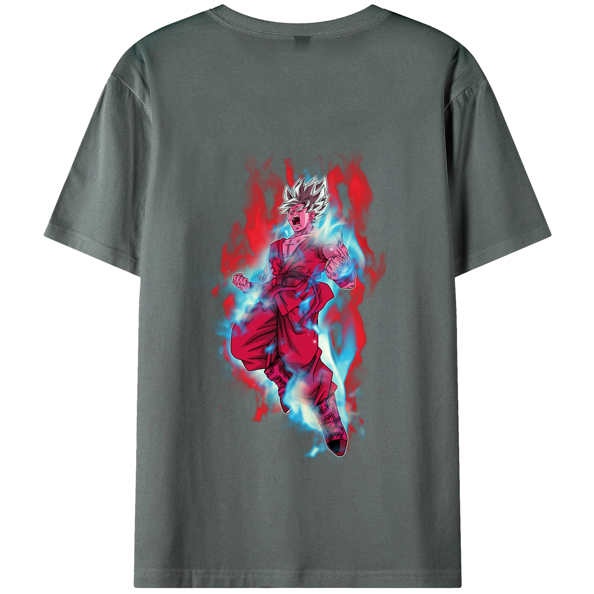 （画像用） ドラゴンボール 孫悟空（そん ごくう）Son Goku カカロット DRAGON BALL Kakarotto 綿100％半袖Tシャツ（背面プリント）